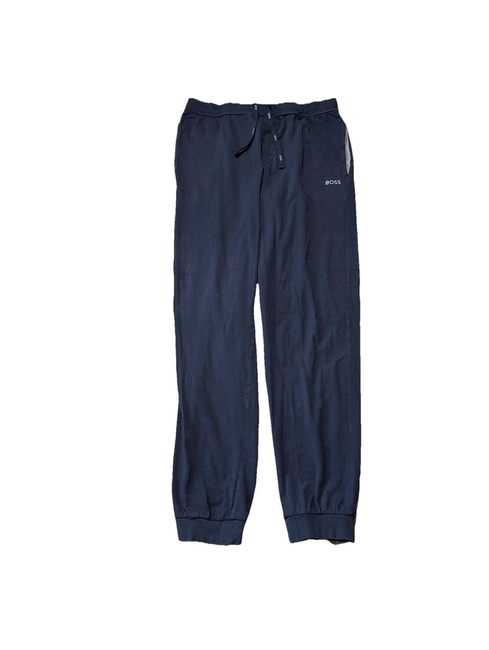 HUGO BOSS Men’s Lounge Jogger Drawstrings Sweat Pants Navy Blue Size Medium